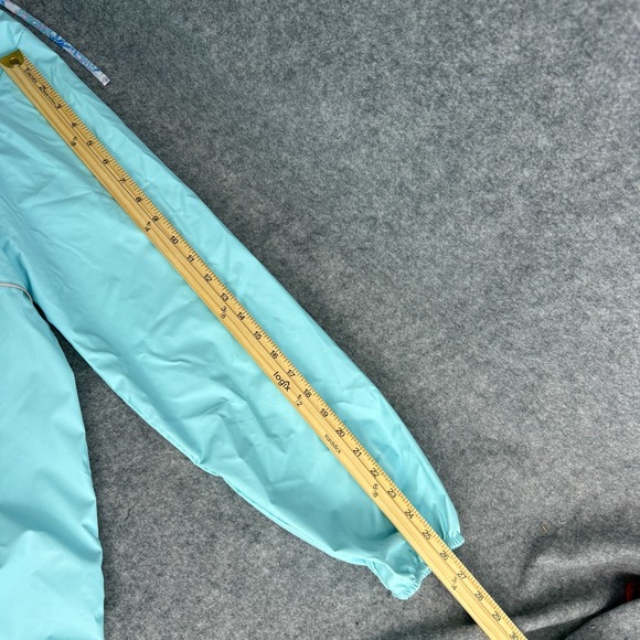 Simply Southern Womens Rain Jacket/Coat XXL Pullover 1/4 Zip Hood Light Blue - Picture 11 of 13